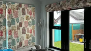 colourful outside recess blinds living room northern ireland roman blinds