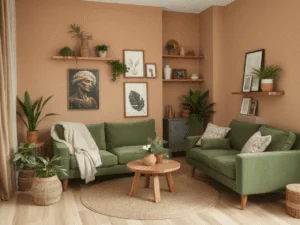 Earthy Tones in 2025: Embracing Nature’s Warmth in Your Home Village Blinds and Shutters Warm Living room