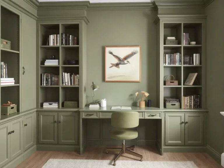 Colour Drenching Trends 2025 | Bold Home Design Inspiration Colour Drenched Home Office
