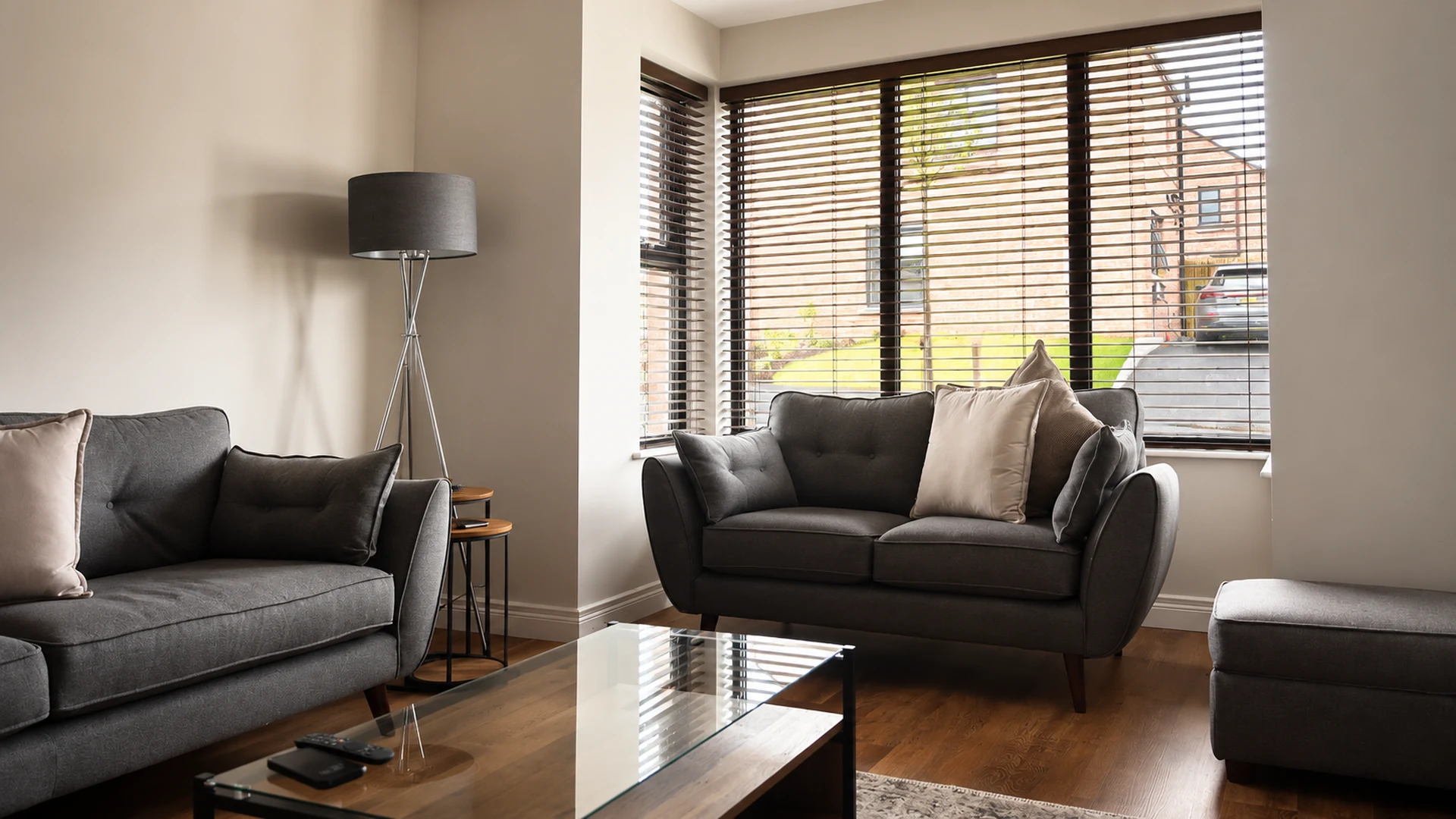 Made-to-measure wooden Venetian blinds fitted in a Northern Ireland home