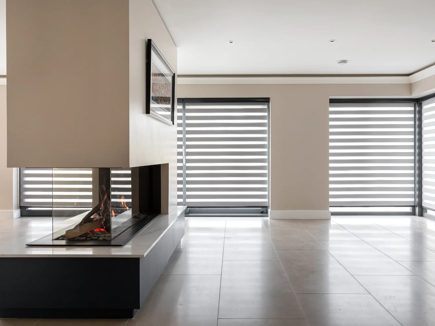 Day and Night blinds adjusted for increased privacy
