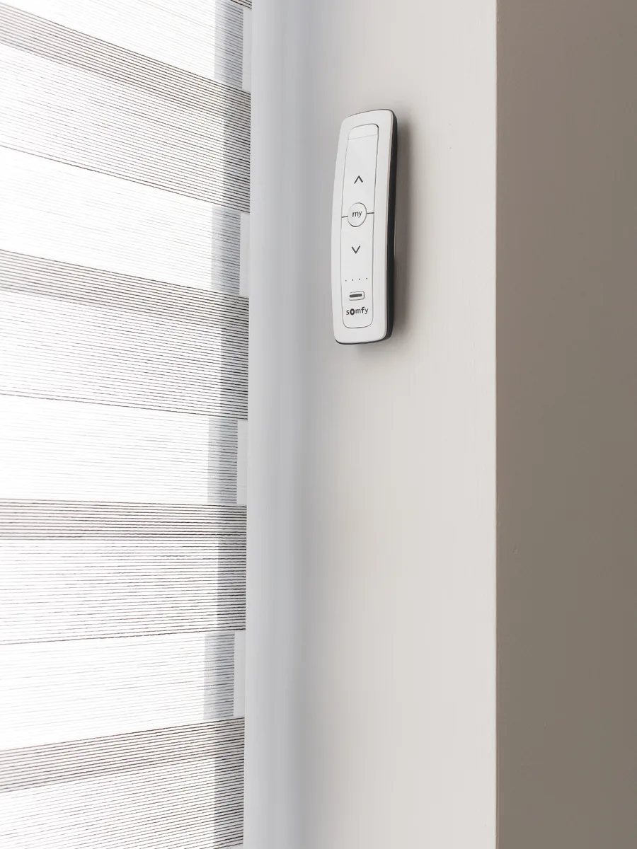 Somfy control beside a motorised Day and Night blind