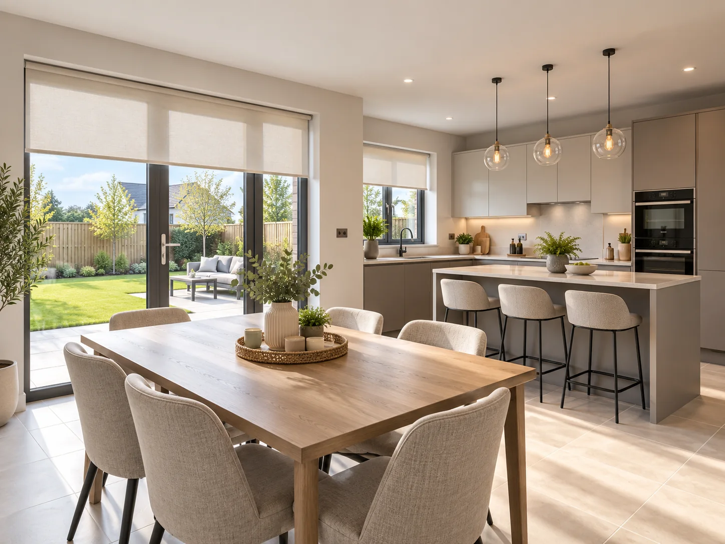 Ballynamoney View Lurgan kitchen and dining blinds