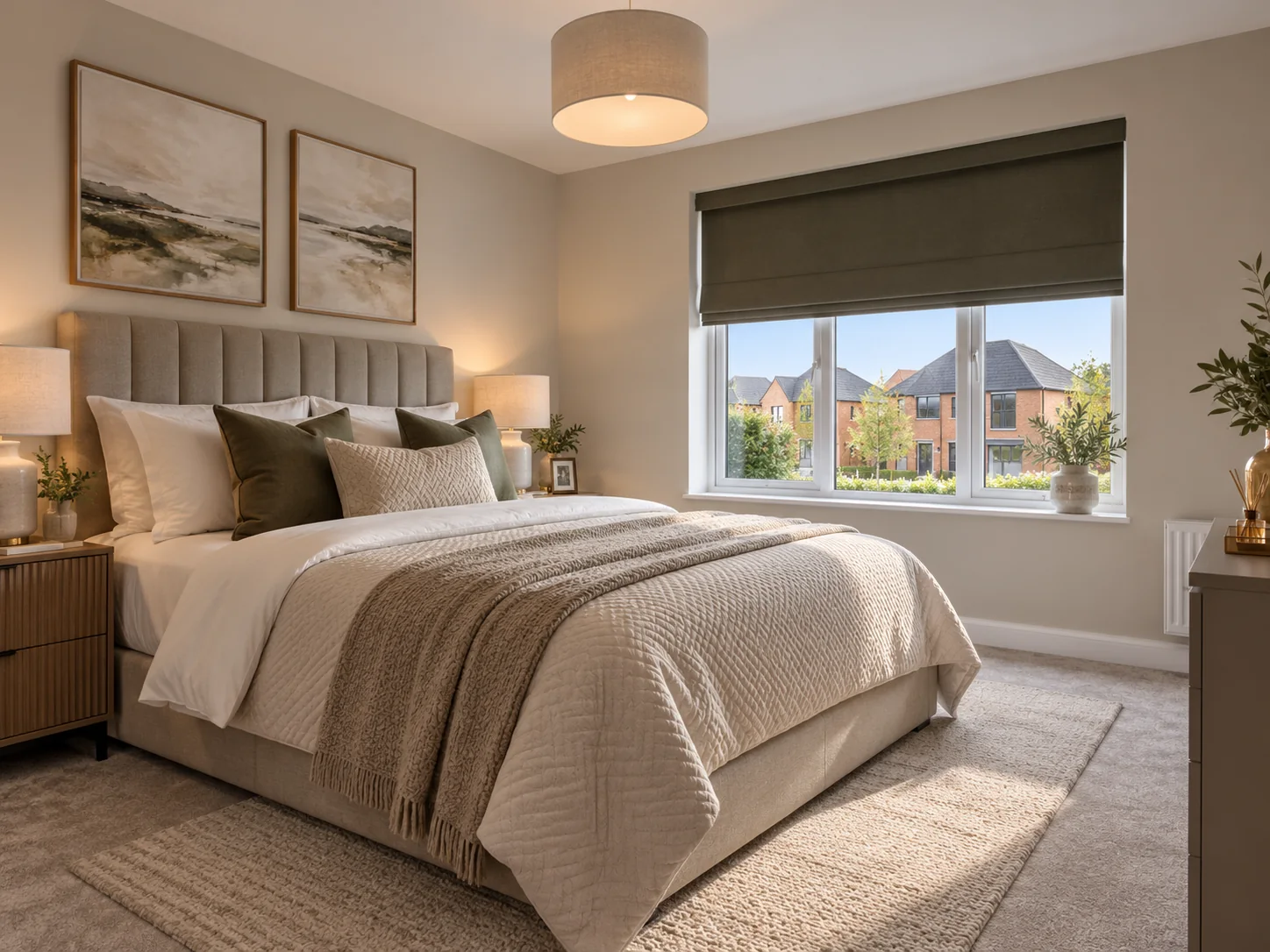 Carrickvale Lurgan bedroom blinds with room darkening fabric