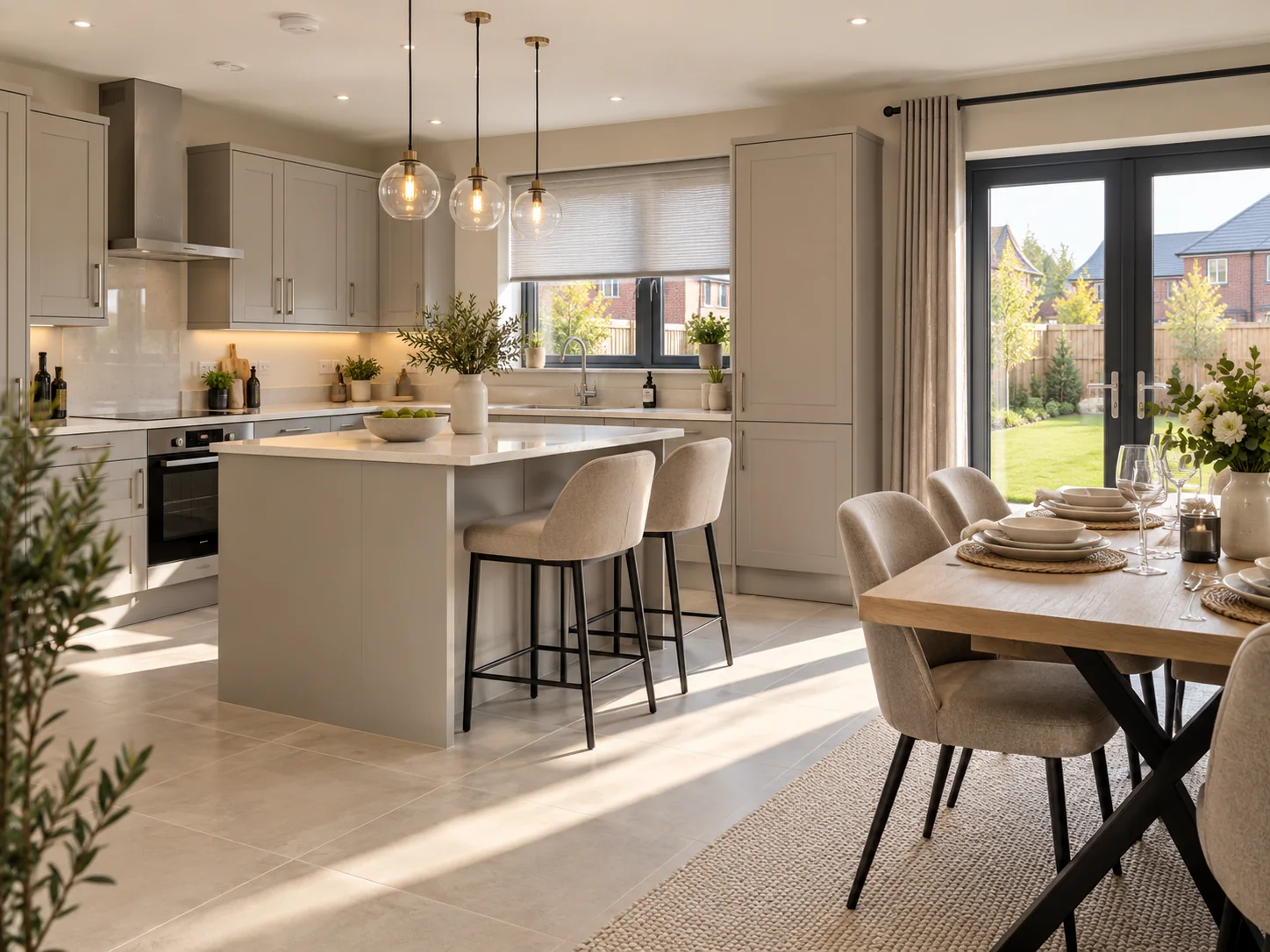 Carrickvale Lurgan kitchen and dining blinds