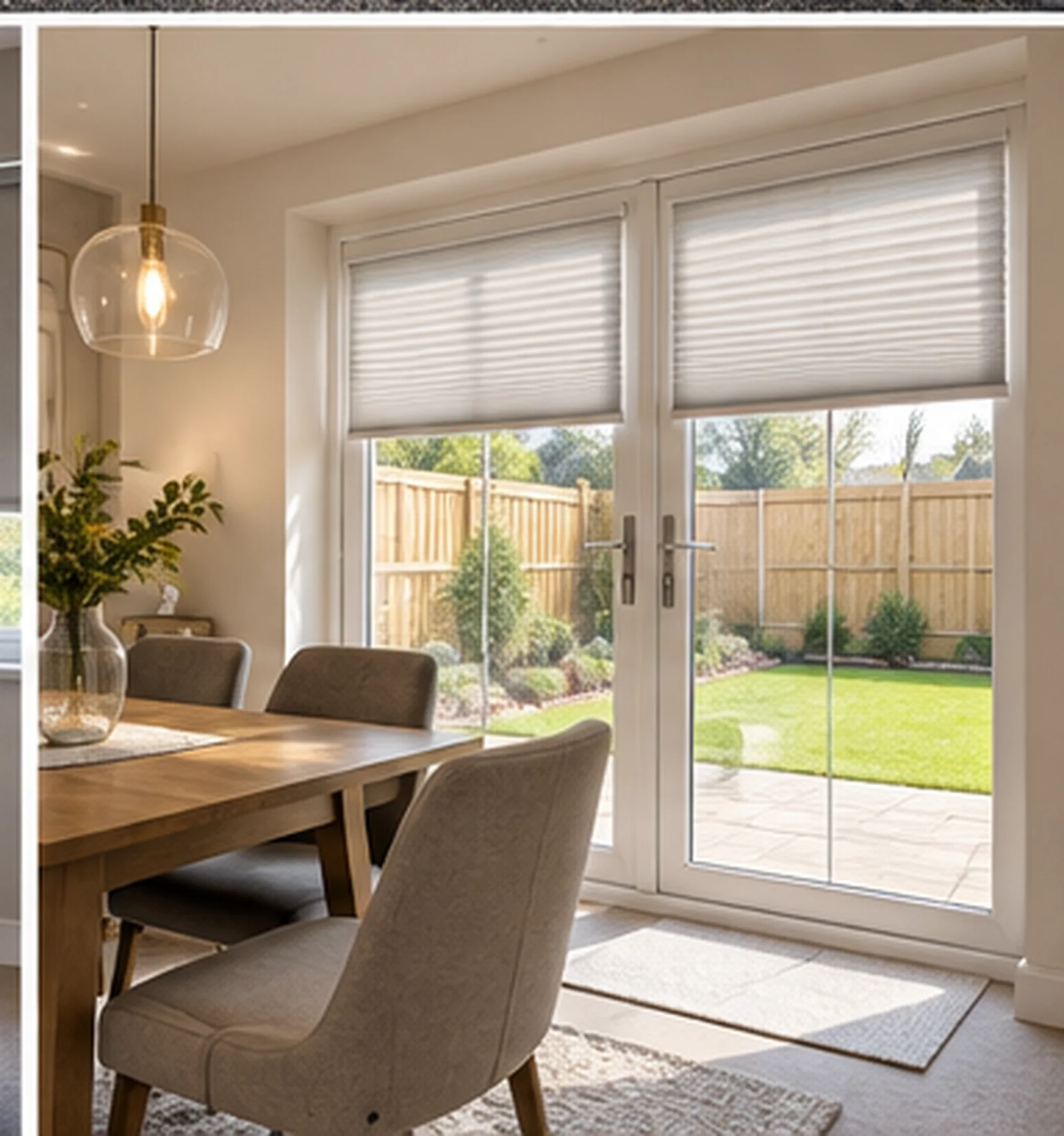 Castletown Brae Fintona blinds for glazed garden doors