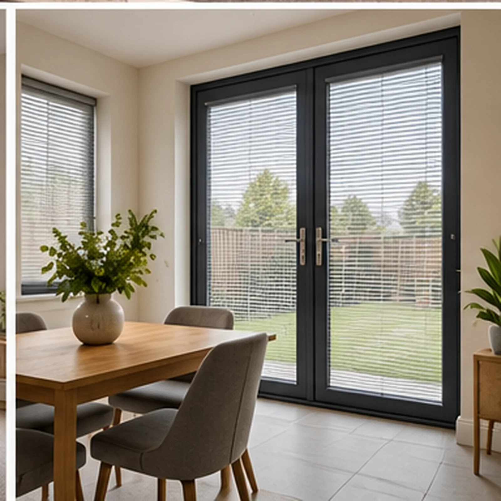 Drumnagoon Park Craigavon blinds for glazed garden doors