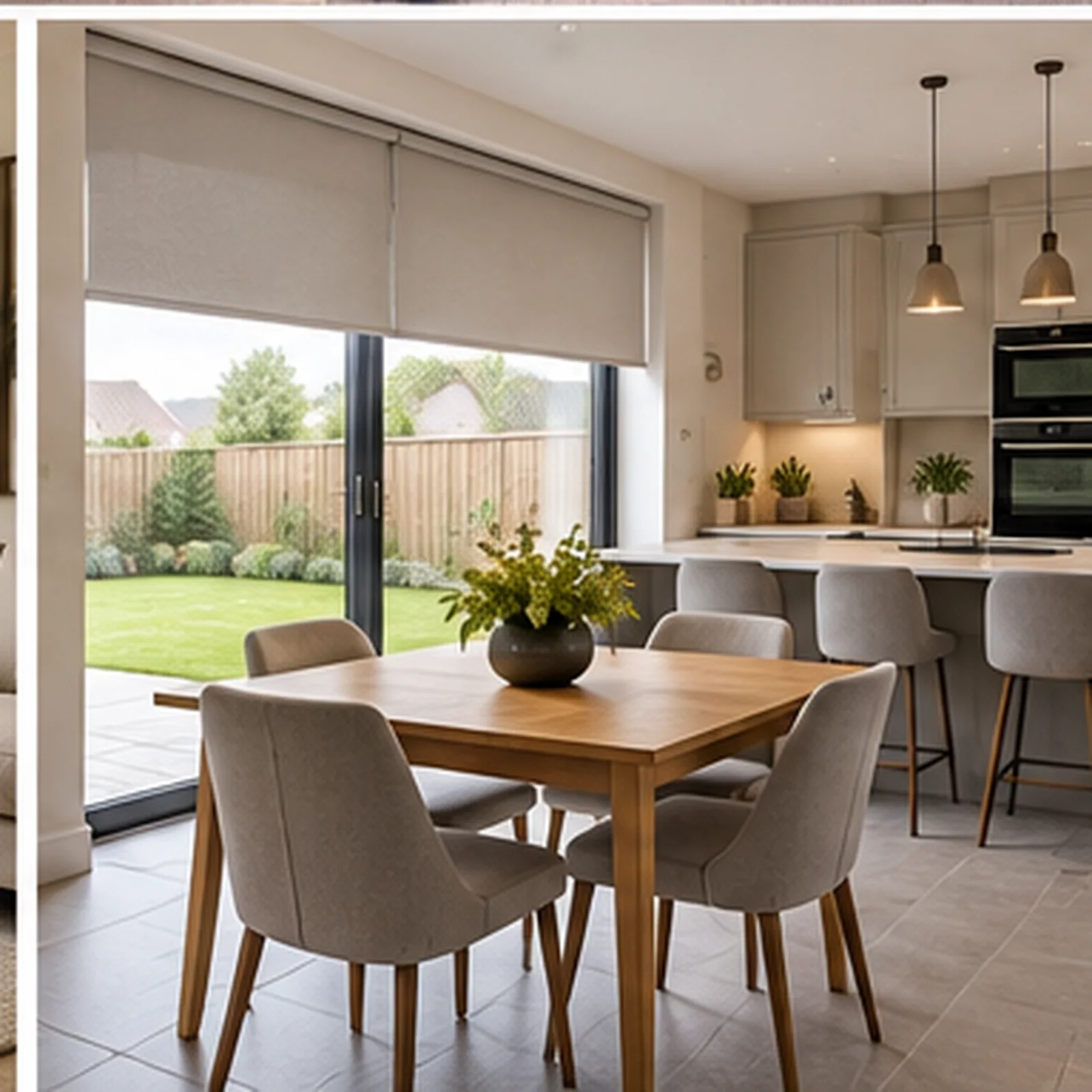Drumnagoon Park Craigavon kitchen and dining blinds