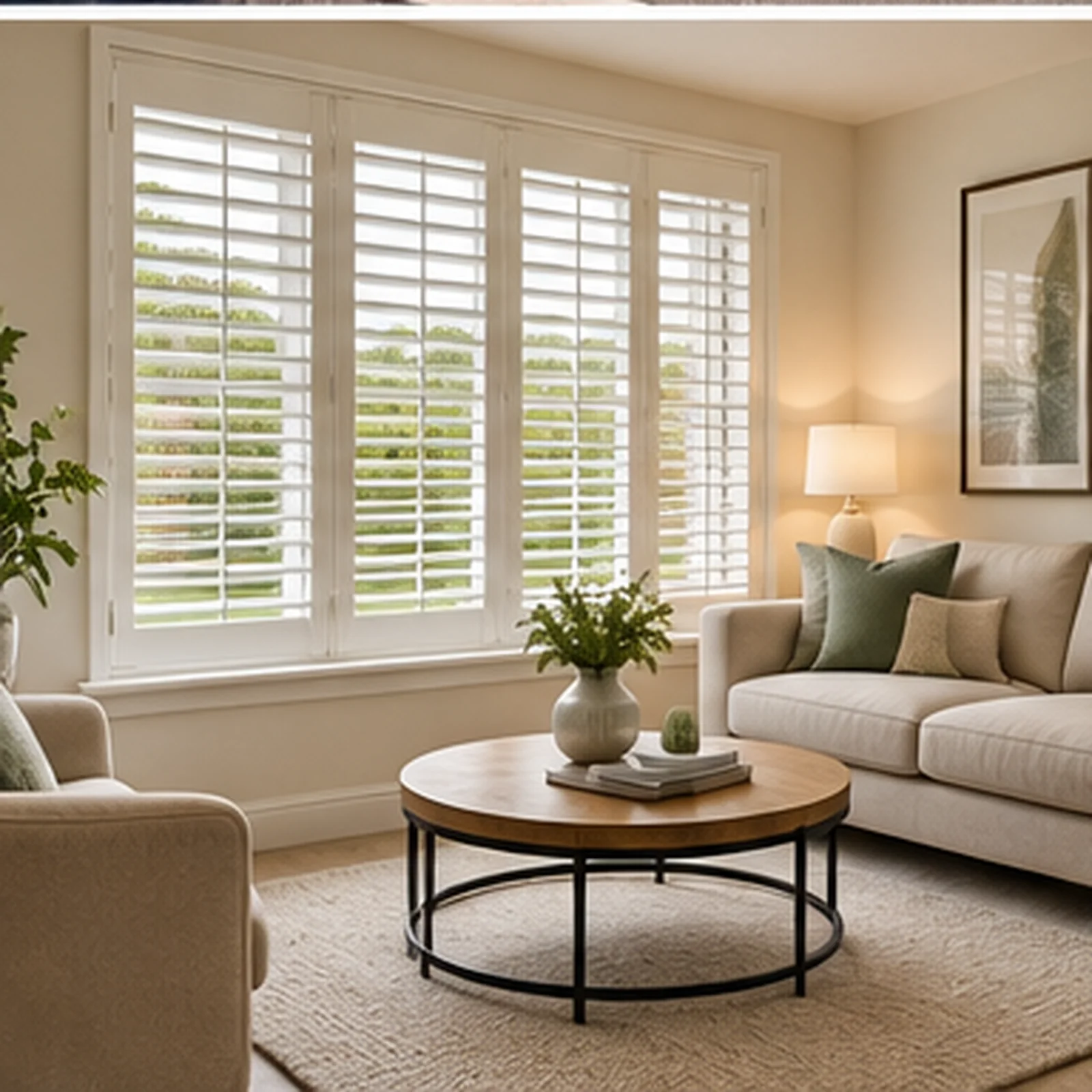 Drumnagoon Park Craigavon Blinds and shutters in a new-build living room