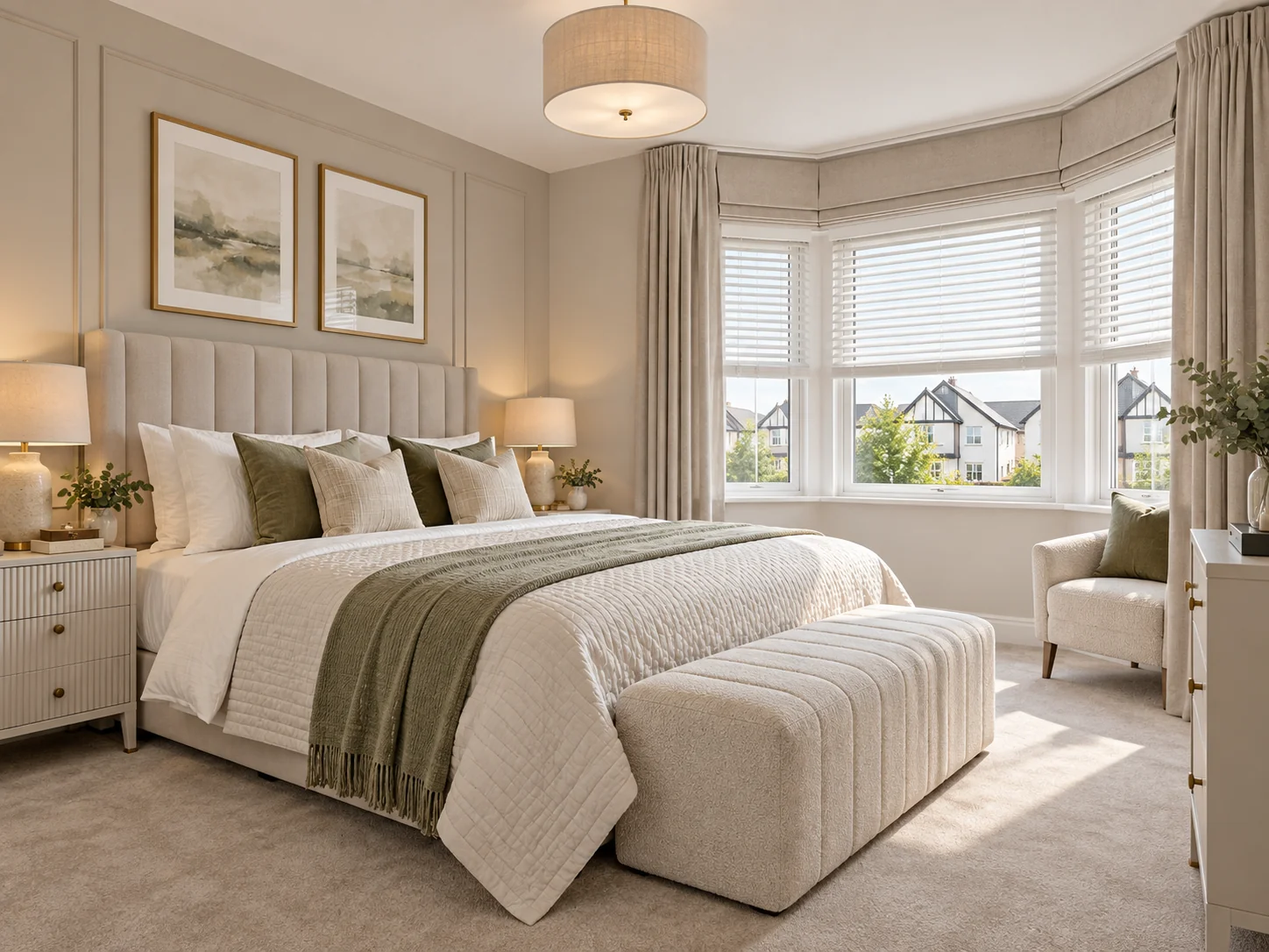 Elder Vale Ballyclare Blinds in a new build bedroom