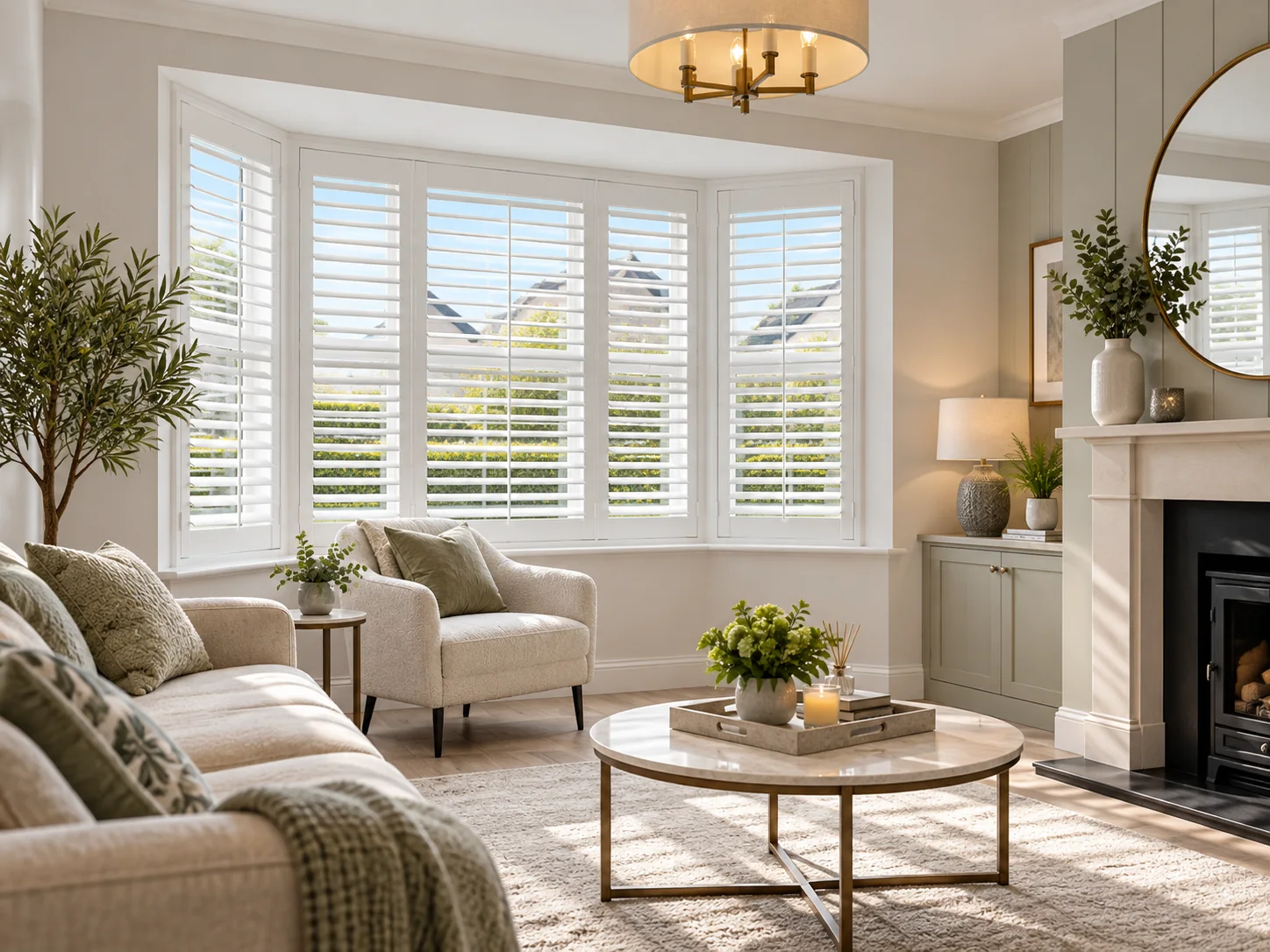 Foxton Wood South Ballymena Blinds and white plantation shutters