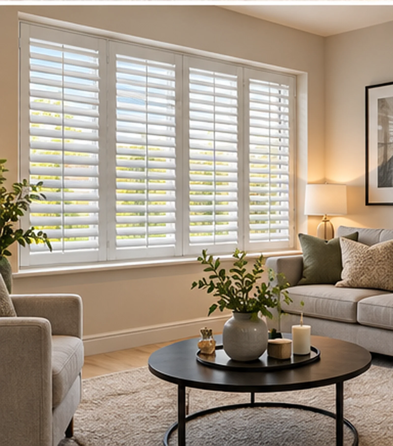 Killybrack Meadows Omagh Blinds and plantation shutters in a living room
