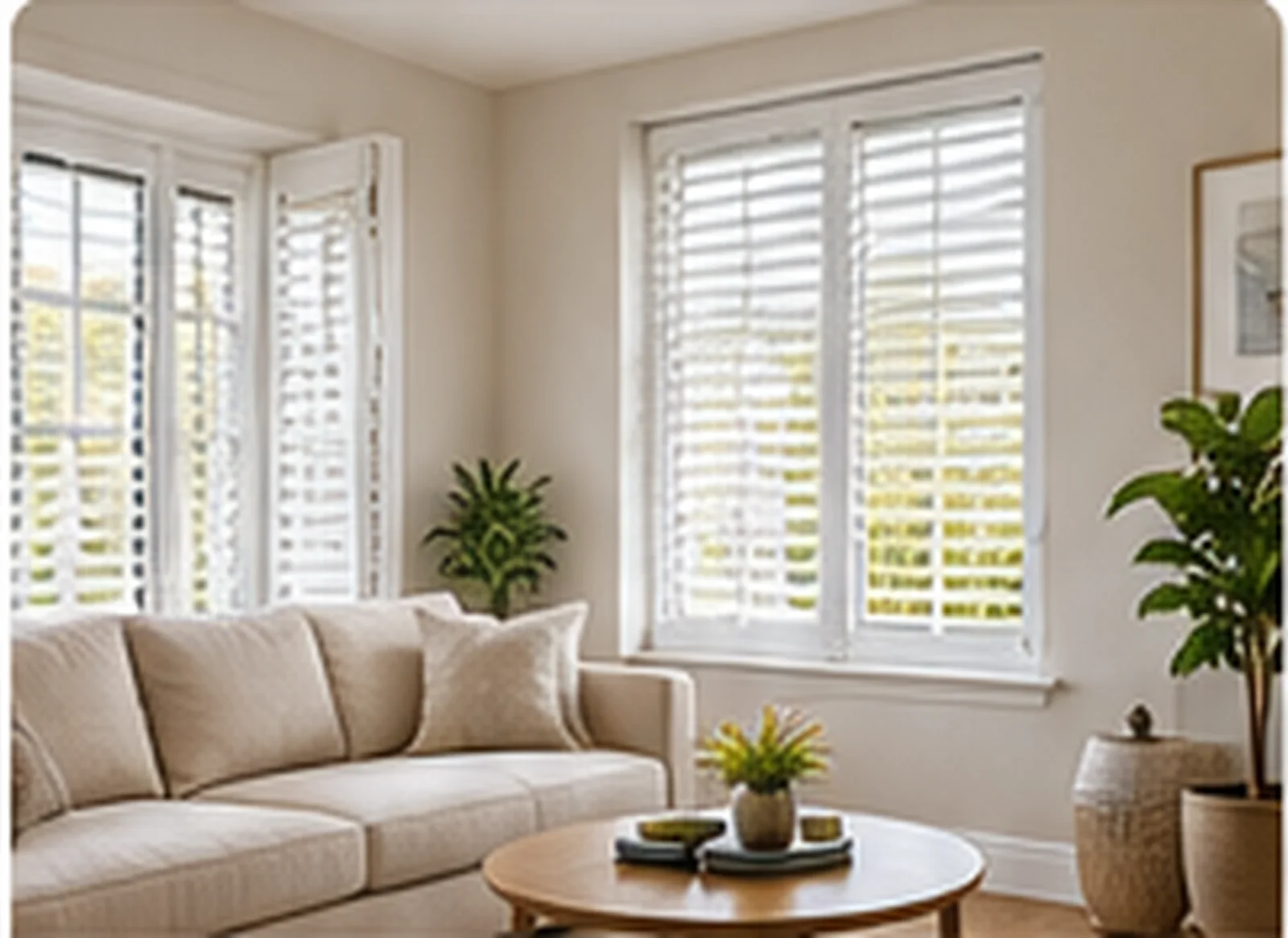 Saul Green Downpatrick Blinds in a bright new build living room