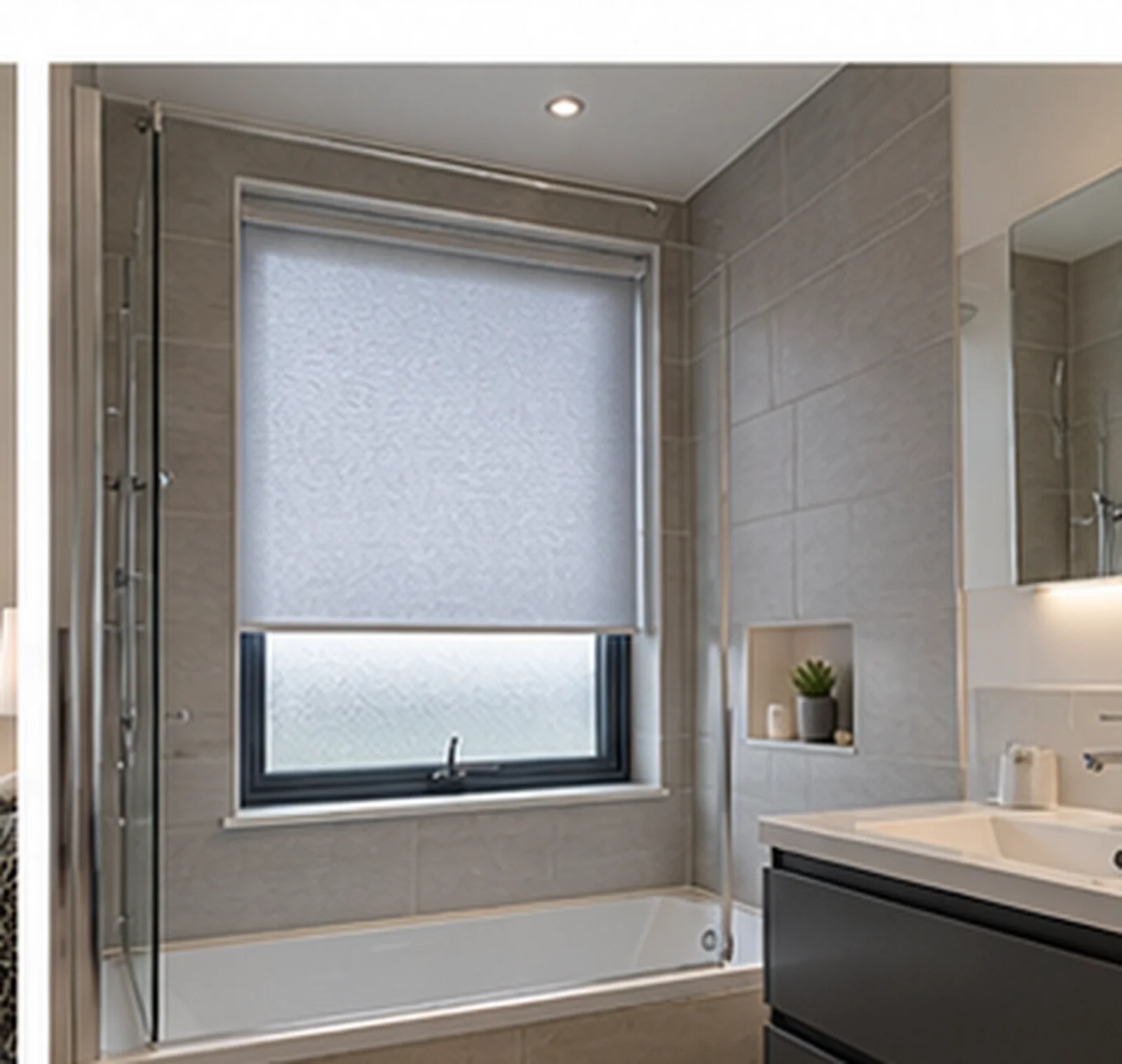 Whitkirk Square Ballywalter bathroom blinds for privacy