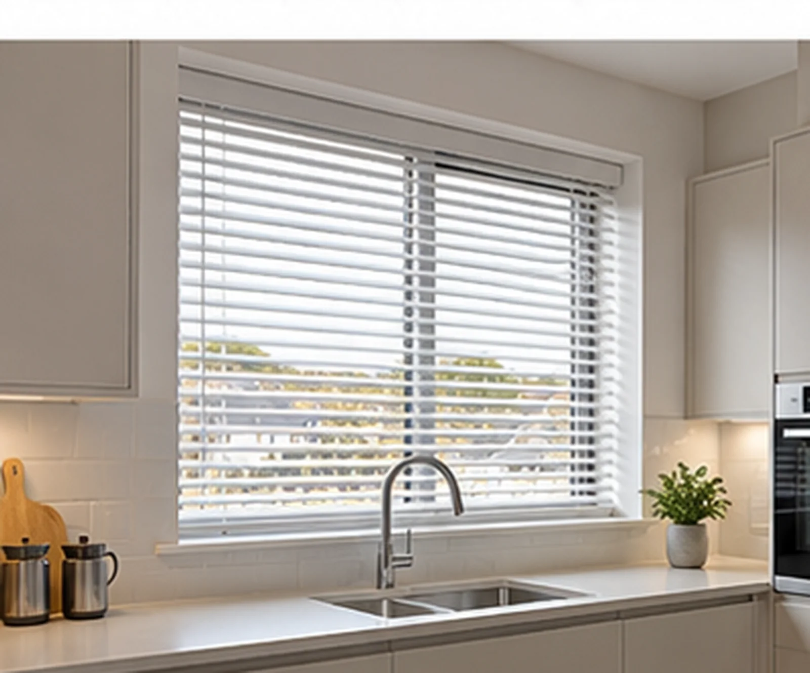 Whitkirk Square Ballywalter kitchen blinds